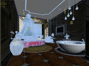 bedroom hotel suites designed a complete 72 3D Model
