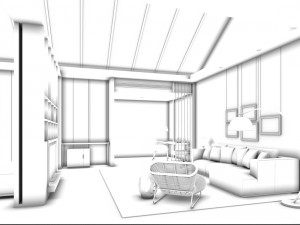 bedroom hotel suites designed a complete 73 3D Model