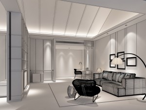 bedroom hotel suites designed a complete 73 3D Model