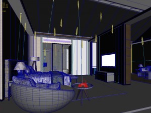 bedroom hotel suites designed a complete 73 3D Model