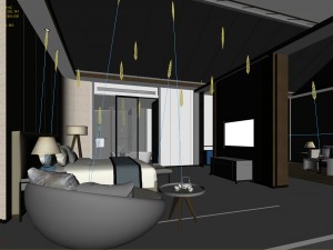 bedroom hotel suites designed a complete 73 3D Model