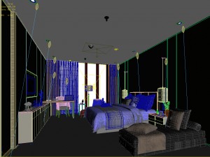 bedroom hotel suites designed a complete 77 3D Модель