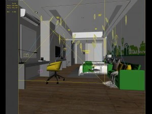 bedroom hotel suites designed a complete 78 3D Model