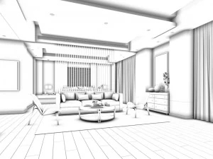 bedroom hotel suites designed a complete 81 3D Model
