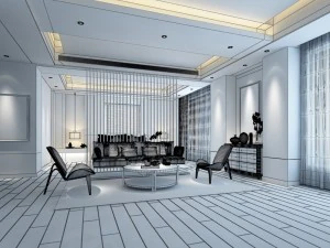 bedroom hotel suites designed a complete 81 3D Model