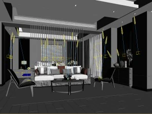 bedroom hotel suites designed a complete 81 3D Model