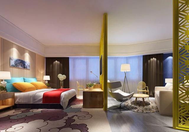 bedroom hotel suites designed a complete 84 3D Model .c4d .max .obj .3ds .fbx .stl .blend 