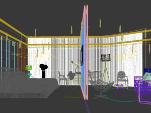 bedroom hotel suites designed a complete 84 3D Model