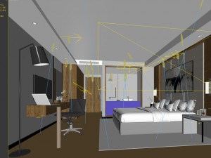 bedroom hotel suites designed a complete 85 Modello 3D