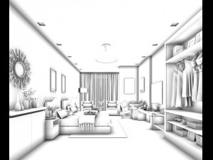bedroom hotel suites designed a complete 91 3D Model