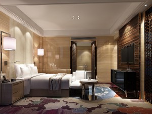 bedroom hotel suites designed a complete 92 3D Model