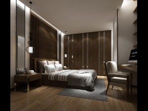 bedroom hotel suites designed a complete 93 3D Model