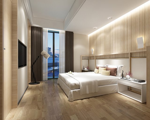 bedroom hotel suites designed a complete 97 3D 모델 .c4d .max .obj .3ds .fbx .stl .blend 