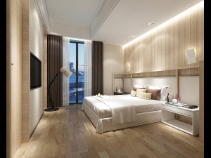 bedroom hotel suites designed a complete 97 3D Model