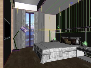 bedroom hotel suites designed a complete 97 3D 모델