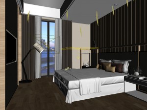 bedroom hotel suites designed a complete 97 3D 모델