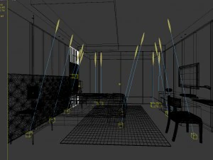 bedroom hotel suites designed a complete 98 3D Model