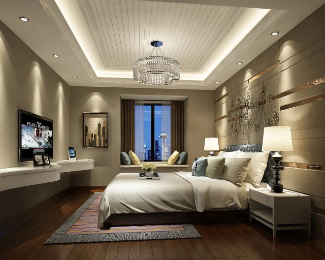 bedroom hotel suites designed a complete 99 3D Model .c4d .max .obj .3ds .fbx .stl .blend 