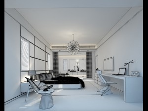 bedroom hotel suites designed a complete 100 3D मॉडल