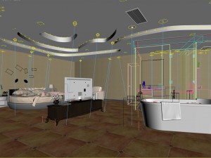 bedroom hotel suites designed a complete 105 3D Model