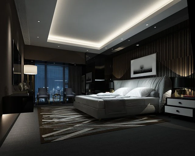 bedroom hotel suites designed a complete 107 3D Model .c4d .max .obj .3ds .fbx .stl .blend 