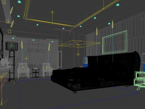 bedroom hotel suites designed a complete 107 3D Model