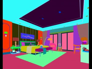 bedroom hotel suites designed a complete 108 3D Model