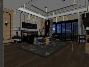 bedroom hotel suites designed a complete 108 Modèle 3D