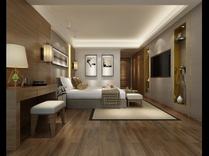 bedroom hotel suites designed a complete 109 3D Model