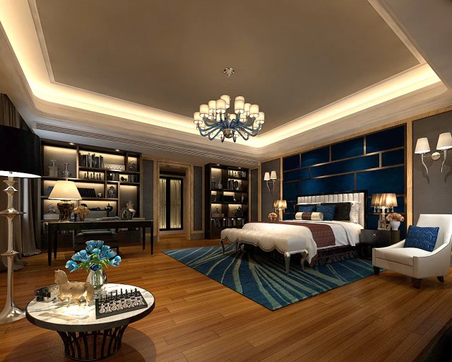 bedroom hotel suites designed a complete 111 3D Model .c4d .max .obj .3ds .fbx .stl .blend 