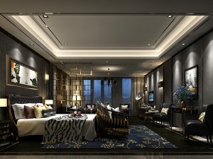 bedroom hotel suites designed a complete 113 3D Model
