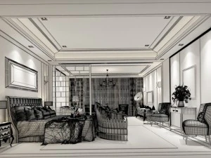 bedroom hotel suites designed a complete 113 3D Model