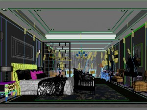 bedroom hotel suites designed a complete 113 3D Model