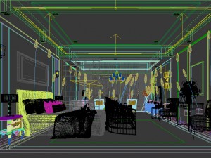 bedroom hotel suites designed a complete 113 3D Model