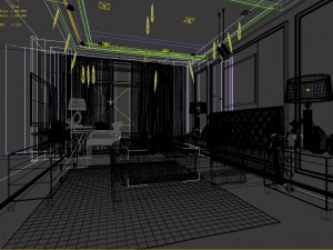 bedroom hotel suites designed a complete 114 3D Modell