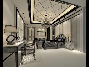 bedroom hotel suites designed a complete 117 Modèle 3D