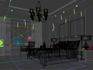 bedroom hotel suites designed a complete 119 3D Model