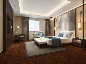 kamar tidur suite hotel dirancang lengkap 125 Model 3D