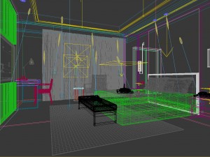 bedroom hotel suites designed a complete 125 3D Model