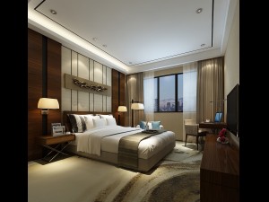bedroom hotel suites designed a complete 129 Modèle 3D