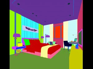 bedroom hotel suites designed a complete 129 3D Model