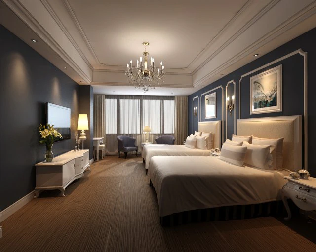bedroom hotel suites designed a complete 132 3D Model .c4d .max .obj .3ds .fbx .stl .blend