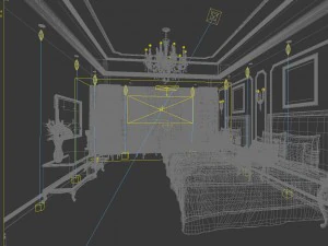 bedroom hotel suites designed a complete 132 3D Model