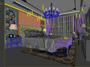 bedroom hotel suites designed a complete 133 3D Modell