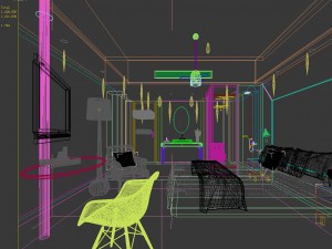 bedroom hotel suites designed a complete 135 3D Model