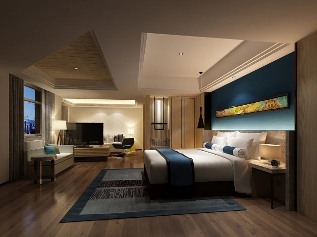 bedroom hotel suites designed a complete 139 3D Model .c4d .max .obj .3ds .fbx .stl .blend 