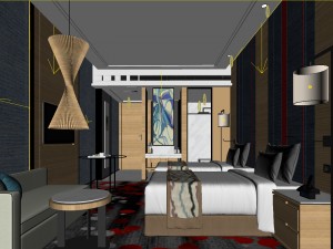 bedroom hotel suites designed a complete 142 Modelo 3D