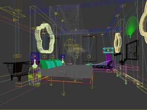 bedroom hotel suites designed a complete 144 3D 모델