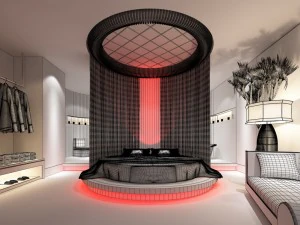 bedroom hotel suites designed a complete 145 3D Model