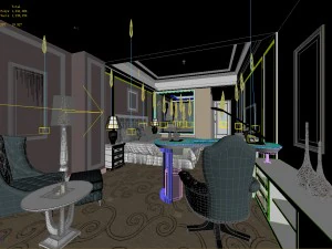 bedroom hotel suites designed a complete 150 3D Model